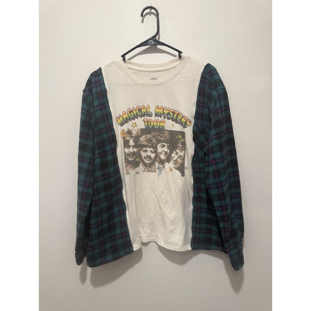 Reworked Upcycle  Oversize The Beatles One of a Kind Top M/L